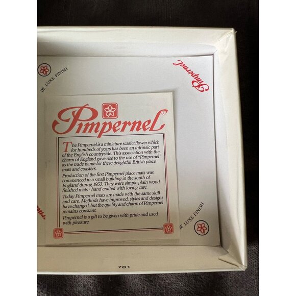 Pimpernel Kilburn Chintz Coasters Set Of 6 Round Floral Heat-Resistant Stain-Res - Picture 3 of 4